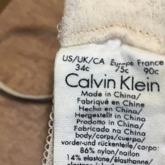 Calvin Klein lightly padded bra 34C& new tie up underwear M - Picture 6 of 9